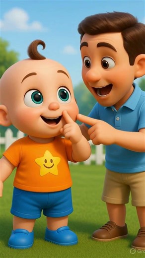 Baby Learns Body Parts with Dad 👶🧠 | Fun Learning Video for Kids