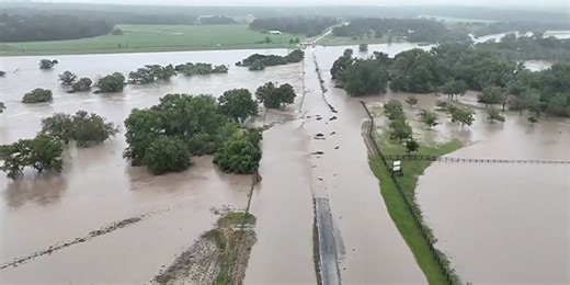 Watch: Texas flooding drone video gives bird’s-eye view of destruction in Kendall County
