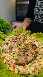 Grilled Chicken Salad 💚❤️ Healthy Recipe Boneless Chicken - 250/gm Salt, Black Pepper, Vinegar, Herbs, Chopped Coriander - 1 Tsp Each Keep This Marination For 30 Minutes At Least Grill For 8 Minutes on Each Side Fresh Lettuce Boiled Egg - 4 Smash Them Well Chopped Cucumber, Carrot, Yellow and red Bell Pepper, Sweet Corn, Chopped Onion, Spring Onion - One Handful Each Hung Curd - 4 Tbsp Tomato & Chilli Sauce - 2 Tbsp Each Vinegar - 1 Tsp Mayonnaise - 2 Tbsp Mustard Sauce - 1 Tbsp Chopped Chilli 