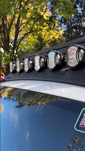 Auxbeam® V-Ultra Series Led Pod Lights Installed on Roof Rack. www.auxbeam.com #auxbeam