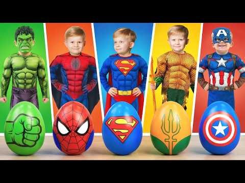 Kids Turn Into Superheroes!⚡Oliver & Roma Compilation - Diana and Roma LIVE