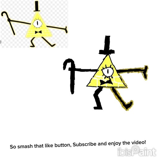 Drawing Bill Cipher from Gravity Falls
