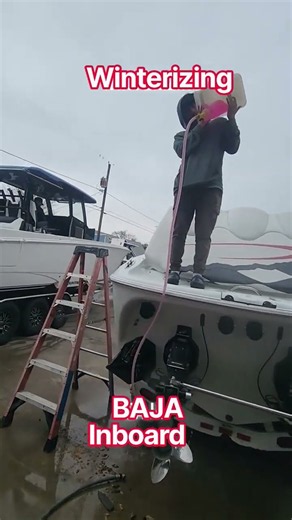Winterizing is easy if you now what you doing #mercruiser #baja #boat #mechanic #winterizing