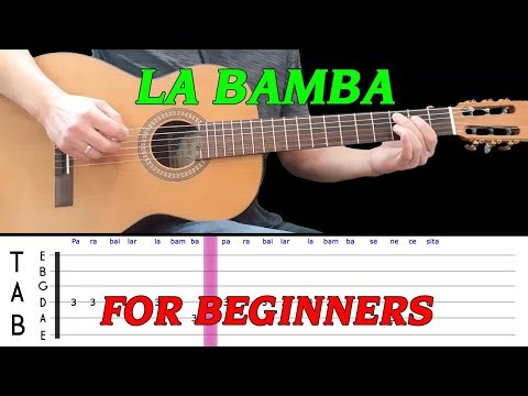 LA BAMBA | Easy guitar melody lesson for BEGINNERS (with tabs) - Ritchie Valens