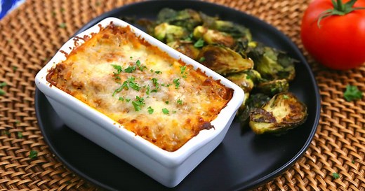 Mini Loaf Pan Lasagna for One | Make Ahead Lasagna Freezer Meal