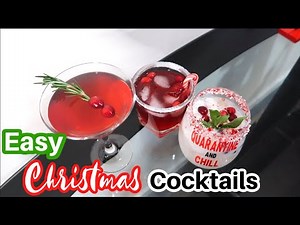 3 EASY CHRISTMAS COCKTAILS TO MAKE AT HOME | HOLIDAY INSPIRED DRINKS