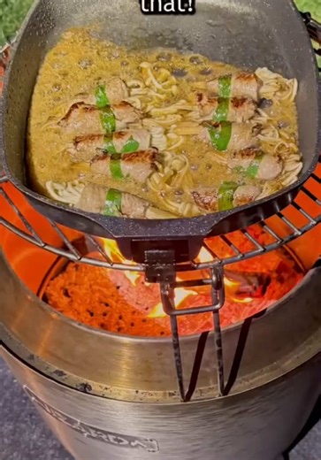 What started as a dream for a smokeless fire quickly turned into a full-on backyard cooking experience 🔥 With the added cooking grate, grilling over wood became easier (and more fun!) than expected, just a few logs and you're cooking with serious heat, then winding down with the glow of the flames. #WizardFirePits #SmokelessFirePit #OutdoorCooking #BackyardVibes