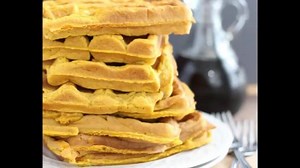 13 shares | PUMPKIN WAFFLES - Pumpkin season, yay!!!! These Pumpkin Waffles are the perfect simple fall breakfast idea – make a double batch for the freezer! RECIPE--> https://www.mamalovesfood.com/pumpkin-waffles/ | Mama Loves Food | Facebook
