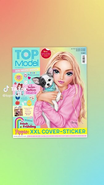 Peel Off Sticker Cover for Top Model Magazine