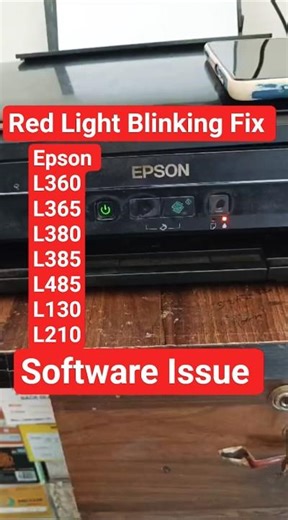 Epson printer Red Light Blinking problem solution L360 L365 L380 L385 L485 L130 L210 || #shorts