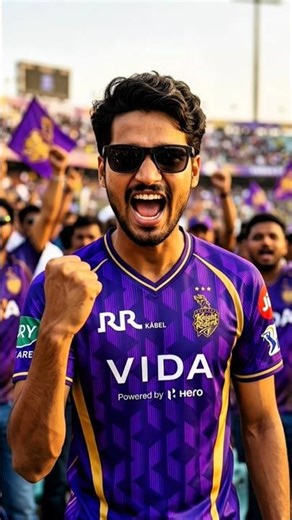 Instagram viral ipl 🖌️ jersey fan's photo editing 🎨 !! KKR Jersey Gemini Photo Editing #ai #shorts