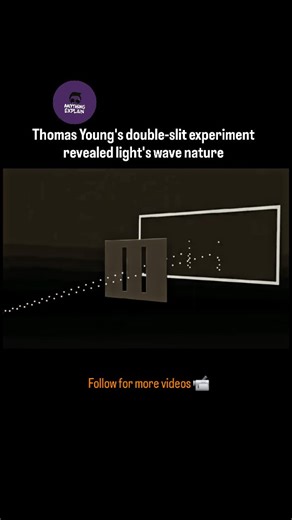 Anything. explain on Instagram: "Thomas Young's double-slit experiment (1801) showed the wave nature of light. He passed light through two narrow slits, and instead of two bright spots, he observed alternating bright and dark bands on a screen, 358 called interference fringes. This proved that light behaves like a wave, not just particles, revolutionizing 9,102 #explore #education #science #technology #inspire #universe #explorepage #ideas #learning #facts #explain #history #didyouknow #explorem