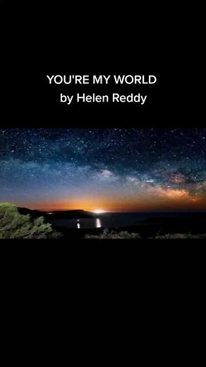 You're My World Helen Reddy Lyrics Video