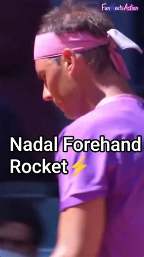 🔥 Too fast to handle! Nadal forehand 😭🎾 #tennis #shorts