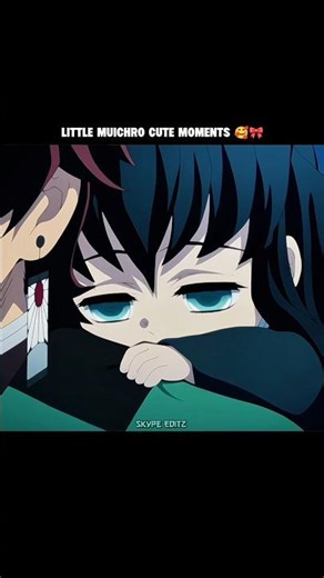 Little Muichiro cute moments 🥰🎀 #demonslayer #foryou #kimetsunoyaiba #shorts