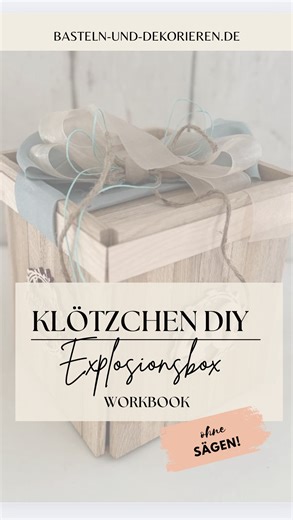 Anja • Basteln & Dekorieren Shop on Instagram: "Explosionsbox - für Herzensmenschen 🌸🩷 Du kennst doch dieses Strahlen, wenn jemand ein Geschenk öffnet und einfach sprachlos ist? Ich liebe diesen Moment. Genau für diesen Moment habe ich die Explosionsbox aus Klötzchen gebaut. • Beim Basteln steckst du dann so viel Liebe in jedes Detail … kleine Fächer für Botschaften, Platz für Geldgeschenke oder ein paar persönliche Worte und wenn der Deckel abgehoben wird, entfaltet sich die gan