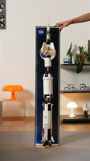 Custom Display Frame for LEGO Saturn V.#legocollection #legodisplay #legosaturnv #saturnv #legonasa