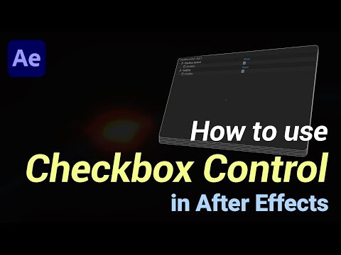 How to use Checkbox Control in After Effects // After Effects Tutorial