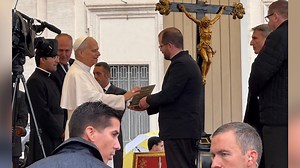 A Metro East priest who is also a Chaplain for Catholic students at SIUE wants a permanent Newman Catholic Community. He went so far as to get a plaque made for the future center. Then, he met Pope Leo at the Vatican and got it blessed! Father Rob is favorite with the students and shares how in the excitement, the blessing almost didn't happen. Fox2Now KPLR11 SIUE Newman Catholic Community Mother of Perpetual Help Catholic Church Diocese of Springfield in Illinois Southern Illinois University Ed