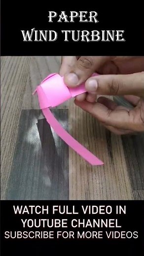 Paper wind turbine || DIY for kids
