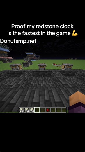 Fastest redstone clock ever don’t contest #redstone #donutsmp #fyp #viral #minecraft