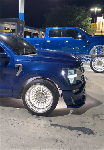 Leanin’ ain’t it #singlecab #droppedtrucks #f150 #fyp | garrett blue f150