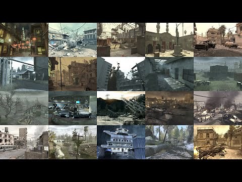 Call Of Duty 4 Remastered - All Maps + DLC Maps - Flythrough 4K60