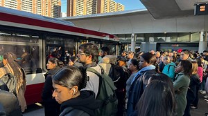 TTC riders endure chaotic commute after part of Line 2 suspended