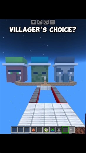 Minecraft Villager's Choice 🤯#minecraft #shorts
