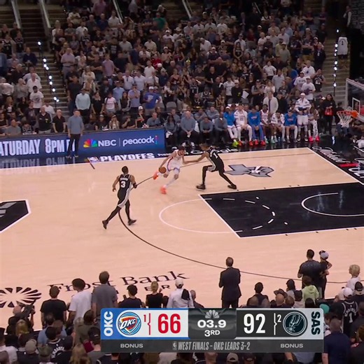 Wemby (26p, 10r, 3b) said... N🚫PE!Spurs in full control heading into the final frame of Game 6.