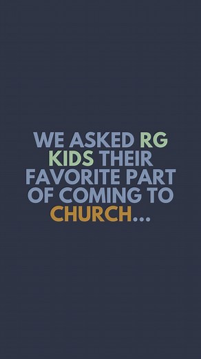 We asked RG Kids their favorite part about coming to church! We got some amazing answers. 🌟 Do you have young kids? We would love to see them in RG Kids during our weekend services. 🫶🏼 Your kids will learn 3 truths with us: God made me, God loves me, and Jesus wants to be my friend forever. We teach these through memorable activities, interactive Bible lessons, and singing. 📖🎶🧩 For more information or if you are interested in volunteering in RG Kids then email ashley.kiselicka@riverglen.cc