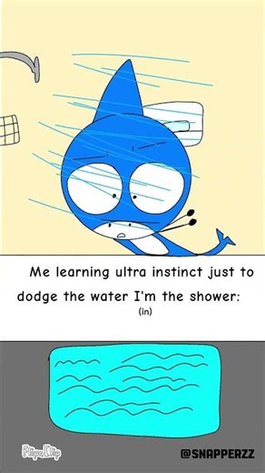 We all hate showers. (Animation meme)