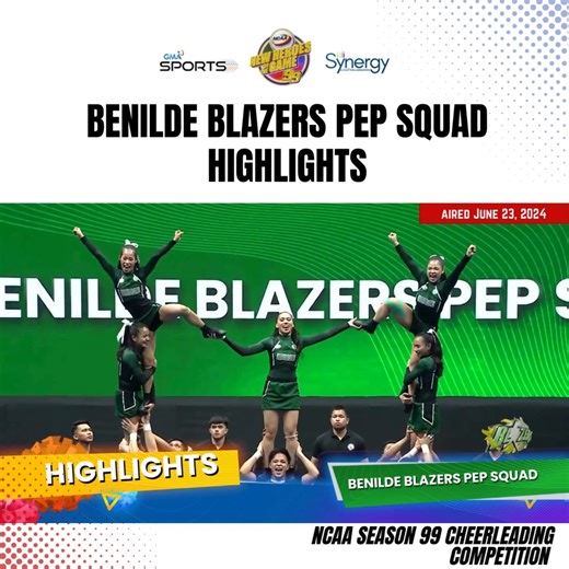 5.6K views · 31 reactions | #NCAASeason99 Cheerleading Competition Highlights: Benilde Blazers Pep Squad ✅ Follow #GMASports and NCAA Philippines for more updates. | NCAA Philippines | Facebook