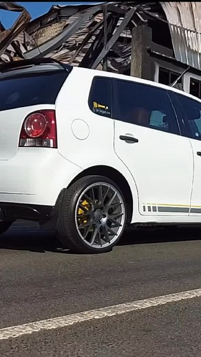 Stanced VW Polo Vivo with Air Suspension and Bagged Lifestyle