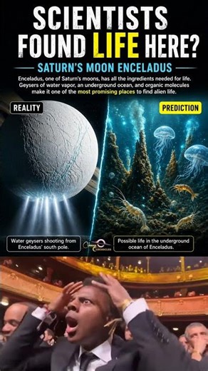 Scientists Found Life on Saturn’s Moon? 😳 | Enceladus Mystery Explained #space #facts #aliens