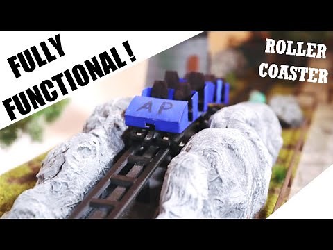 Cannon Shot | launched Shuttle Roller Coaster| working miniature Theme Park scale model