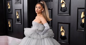 Ariana Grande's Grammys Dress Is 20 Feet Wide