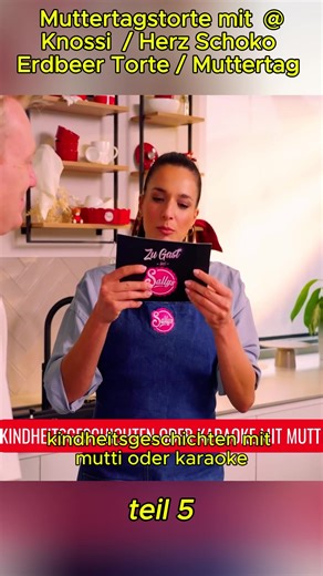 #Muttertagstorte mit ‪@Knossi‬ Herz Schoko Erdbeer Torte Muttertag