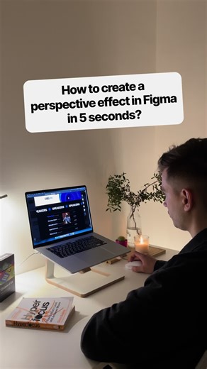 How to CREATE a Perspective Effect in Figma in 5 secs? #uxuidesign #figma #coding