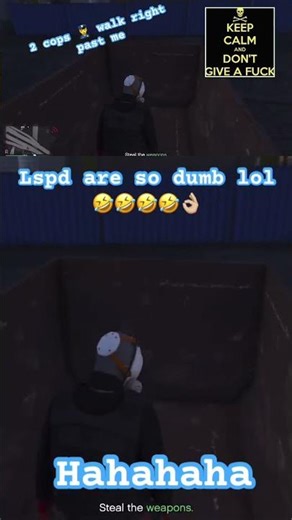 Lspd cops 👮‍♀️ are dumb lol 😂 you looking for me haha 😂Like And Subscribe For More Gta #shorts