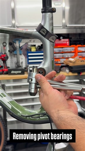 On the tools | Bicycle Workshop | Mountain bike expert on Instagram: "Some real time action in the workshop. Removing bearings in than 25 seconds. When top quality tools make the difference @sessioncomponents Don’t forget about those pivot and wheels bearings. #bikemechanic #bikelife #bikemechaniclife #bikerepair #mecanicodebicicletas #bikerepairauckland #bikefix #bicycle #mtb #pivotbearings #pivotservice"