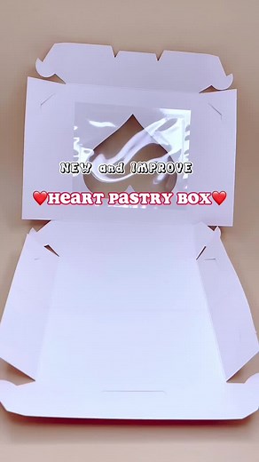 Heart Pastry Box Restock: Perfect Packaging for Treats