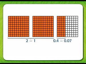5 9 Subtract Decimals Using Models A