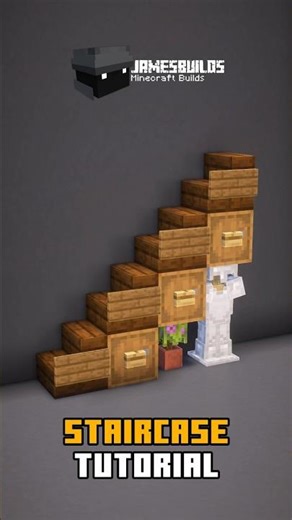 Minecraft Staircase Tutorial #minecraft