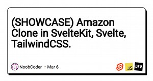 (SHOWCASE) Amazon Clone in SvelteKit, Svelte, TailwindCSS.