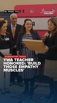 El Paso teacher honored with top state award for excellence in humanities education