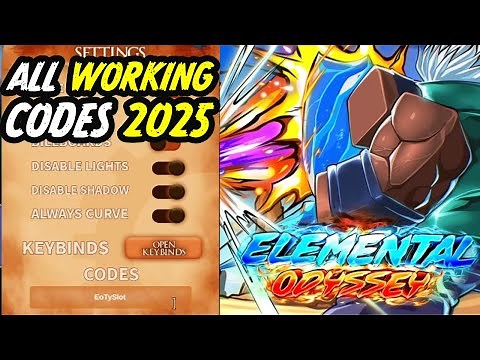 New Elemental Odyssey Codes March 2025 – Free Spins, XP Boosts & Coins! (Roblox)