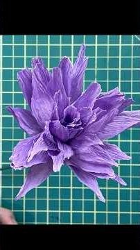 This Purple Flower Started With Paper ✨