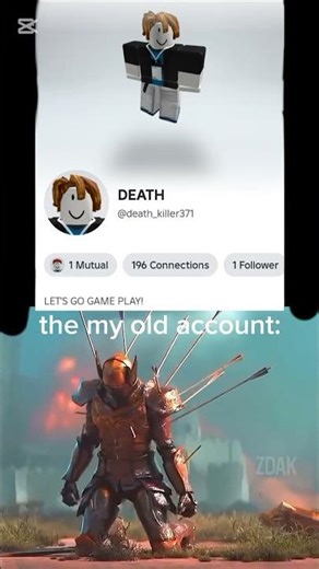 I miss my old roblox account 😔