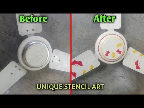 How to paint an old ceiling fan | Ceiling fan painting ideas